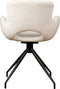 SIDD Campo swivel armchair - fabric Teddy MJ8-1 White