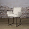 SIDD Dante armchair - fabric Teddy MJ8-1 White
