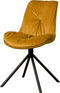SIDD Palma sidechair - fabric Bluvel 68 yellow