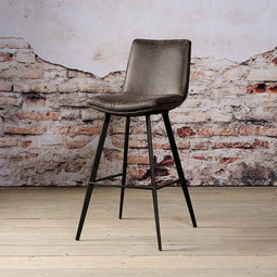 SIDD Pamplona barstool - fabric T-anthracite
