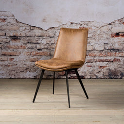 SIDD Pamplona sidechair - fabric T-cognac