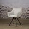 SIDD Riviera swivel armchair - fabric Brego 02 light grey