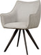 SIDD Riviera swivel armchair - fabric Brego 02 light grey
