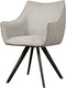 SIDD Riviera swivel armchair - fabric Brego 02 light grey