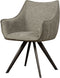 SIDD Riviera swivel armchair - fabric Brego 09 middle grey