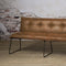SIDD Seda bench 155 - fabric cherokee 8 cognac