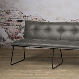 SIDD Seda bench 185 - fabric cherokee 1 grey