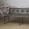 SIDD Seda bench 185 - fabric cherokee 1 grey