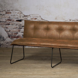 SIDD Seda bench 185 - fabric cherokee 8 cognac