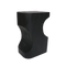 Side table Curved black, S Black / Pine wood
