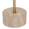Side table Fino Gold / Iron / travertine