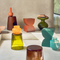 Side table Kai Brown Brown / Recycled glass