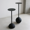 Side table M, Black Matt black / Aluminium