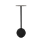 Side table M, Black Matt black / Aluminium