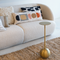 Side table M, Gold Gold / Aluminium