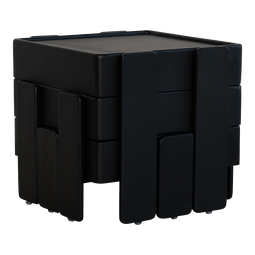 Side table Nido Black / Sunkay wood