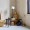 Side table S, Black Matt black / Aluminium