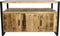 Sideboard Havana - 3-deurs - mangohout/ijzer
