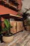 Sideboard Havana - 3-deurs - mangohout/ijzer