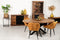 Sideboard Melbourne - 140x43x85 - Naturel/zwart - Rustiek mangohout/ijzer