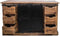Sideboard Melbourne - 140x43x85 - Naturel/zwart - Rustiek mangohout/ijzer