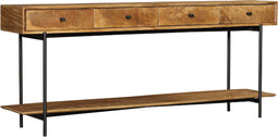 Sidetable Delhi - halmeubel - haltafel met lades 180 cm
