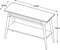 Sidetable Donkerbruin Eikenhout - 40x110x75cm - Barrali