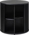 Sidetable Eikenhout Zwart - 60x60x60cm - Rond - Tafel Siena - Giga Living