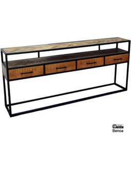 Sidetable Jax visgraat mangohout 180 cm