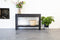 Sidetable mangohout zwart | 120 x 35 x 76 cm | Industrieel