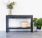 Sidetable mangohout zwart | 120 x 35 x 76 cm | Industrieel