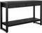 Sidetable mangohout zwart | 120 x 35 x 76 cm | Industrieel