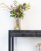 Sidetable mangohout zwart | 120 x 35 x 76 cm | Industrieel