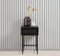 Sidetable Melamine Zwart - 45x45cm - 1 Laden - Tafel Pensacola - Giga Living