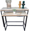 Sidetable set van 2 - Mangohout - Zwart Metaal - 100 x 38,5 x 81 cm / 79,5 30 x 71 cm