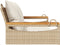 vidaXL - Schommelbank - met - kussens - 109x62x40 - cm - poly - rattan - beige
