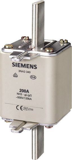 Siemens 3NA3365 Zekeringsinzetstuk Afmeting zekering : 3 500 A 500 V 3 stuk(s)