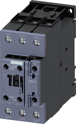 Siemens 3RT2037-1AP00 Contactor 3x NO 30 kW 230 V/AC 65 A Met hulpcontact 1 stuk(s)