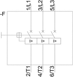 Siemens 3RV1011-1FA10 Vermogensschakelaar 1 stuk(s) 3x NO Instelbereik (stroomsterkte): 3.6 - 5 A Schakelspanning (max.