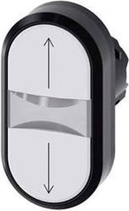 Siemens 3SU10003AB660AN0 3SU1000-3AB66-0AN0 Dubbele drukknop (b x h) 29.8 mm x 57.7 mm IP66, IP67, IP69/IP69K 1 stuk(s)