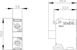 Siemens 3SU1401-1BB60-1AA0 LED-module Wit 24 V DC/AC 1 stuk(s)