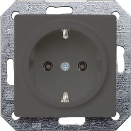 Siemens Delta i system wandcontactdoos enkel RA antraciet