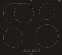 Siemens EH601FFB1E plaque Noir Intégré (placement) Plaque avec zone à induction 4 zone(s)