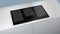 SIEMENS EX975LXC1F Inductiekookplaat - 5 zones - 11100 W max - L 91,2 x D 52 cm - Glascoating - Zwart - Roestvrij stalen profiel