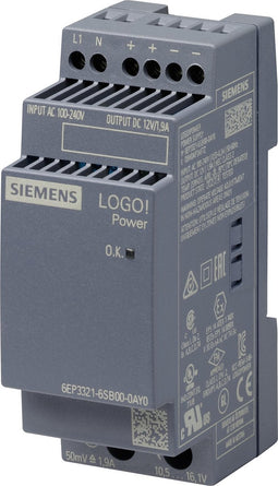 Siemens Gelijkstroomvoeding 12V | 6EP33216SB000AY0 - E24ZH