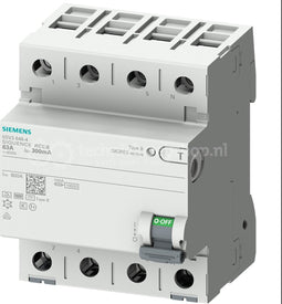 Siemens Industry RNV_NA - RCCB TYPE B 40/4 300MA 4MW