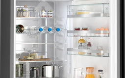 Siemens iQ500 KG39N4XCF koel-vriescombinatie Vrijstaand 363 l C Zwart, Roestvrijstaal