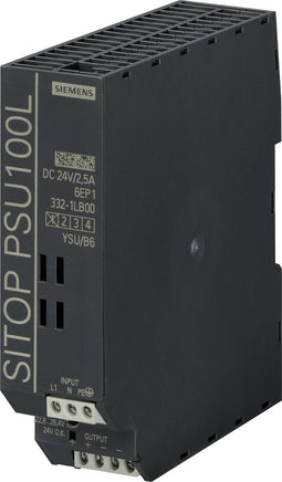 Siemens SITOP PSU100L 24 V/2,5 A DIN-rail netvoeding 24 V/DC 2.5 A 60 W Aantal uitgangen: 1 x Inhoud: 1 stuk(s)