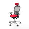 Jorquera Piqueras y Crespo 3D086G2 - Bureaustoel met hoofdsteun - Verstelbare hoogte en armleuning - Rood