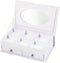 Sieradendoos, afm 18x10,5 cm, h: 5 cm, 1 stuk, wit
